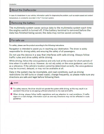 toyota gr corolla 2022-2023 navigation & multimedia system manual